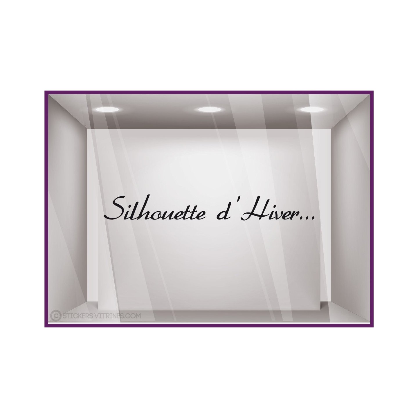 Sticker Silhouette d'Hiver...