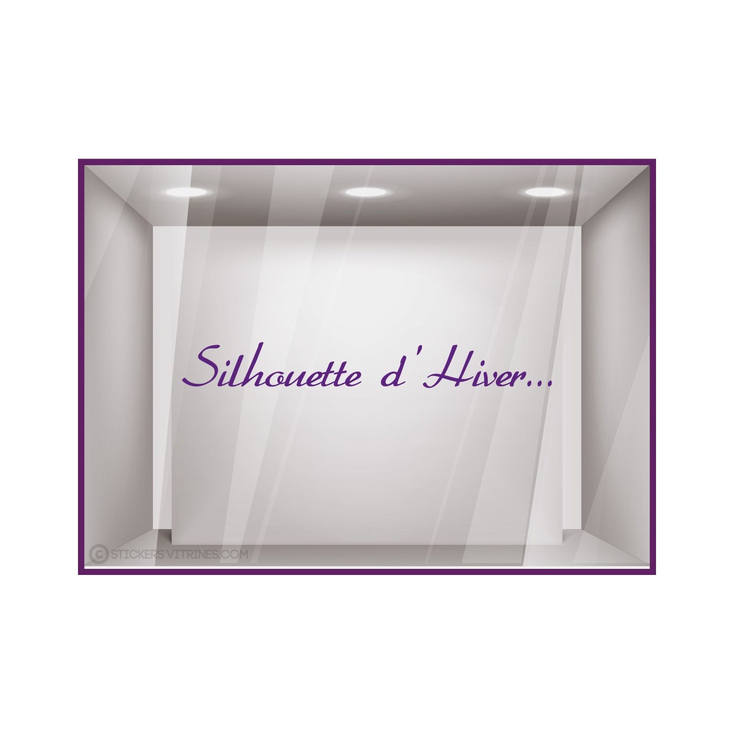 Sticker Silhouette d'Hiver...