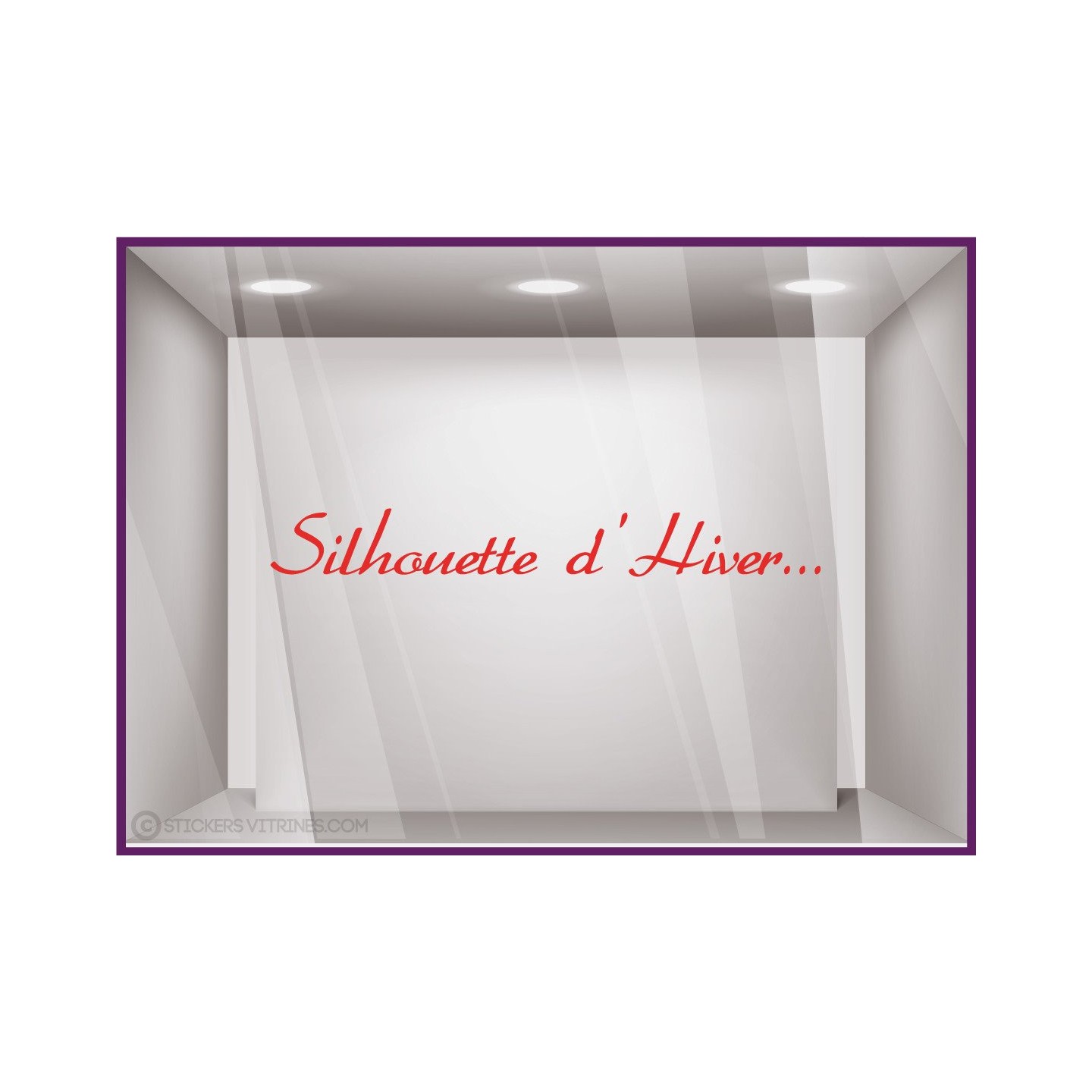 Sticker Silhouette d'Hiver...
