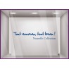 Sticker Tout nouveau, tout beau! nouvelle collection devanture enseigne mode parfumerie chaussure accessoires decoration
