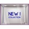 Sticker New Collection boutique commerce été printemps mode homme femme calicot vitrophanie