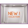 Sticker New Collection boutique commerce été printemps mode homme femme calicot vitrophanie