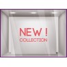 Sticker New Collection boutique commerce été printemps mode homme femme calicot vitrophanie