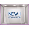 Sticker New Collection boutique commerce été printemps mode homme femme calicot vitrophanie
