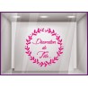 Sticker Couronne Décoration de Fête adhésif  noël hiver vitrophanie magasin vitrine devanture autocollant