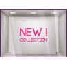 Sticker New Collection boutique commerce été printemps mode homme femme calicot vitrophanie