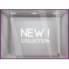 Sticker New Collection boutique commerce été printemps mode homme femme calicot vitrophanie
