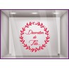 Sticker Couronne Décoration de Fête adhésif  noël hiver vitrophanie magasin vitrine devanture autocollant