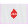Sticker Promotion Feuille -60%
