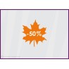 Sticker Promotion Feuille -50%