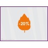 Sticker Promotion Feuille -20%