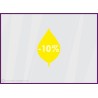 Sticker-Promotion Feuille -10%-Soldes-automne-vitrine-devanture-boutique-pourcentage-promotion