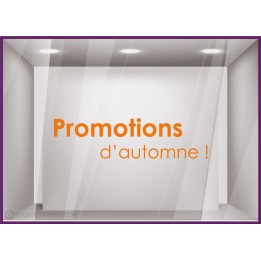 Sticker Promotions d'Automne devanture idee decoration commerce boutique adhesif 