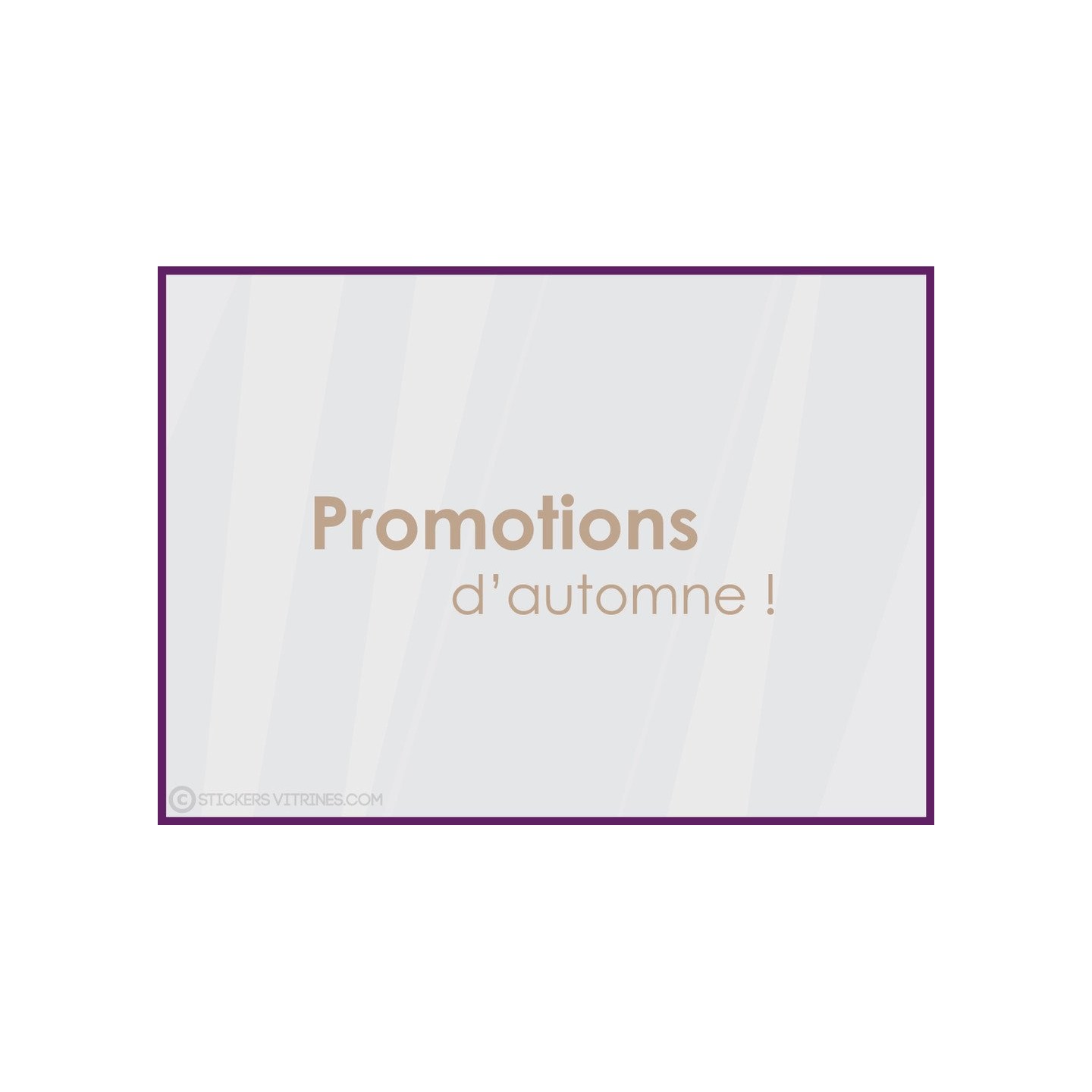 Sticker Promotions d'Automne devanture idee decoration commerce boutique adhesif 
