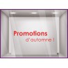 Sticker Promotions d'Automne devanture idee decoration commerce boutique adhesif 