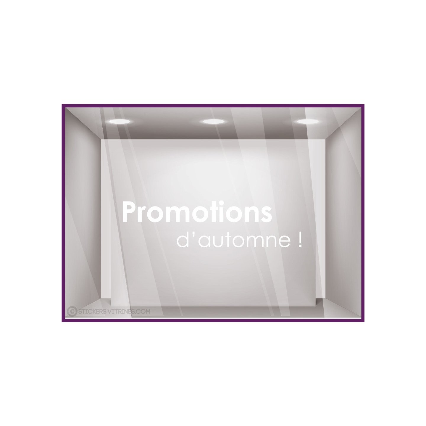 Sticker Promotions d'Automne devanture idee decoration commerce boutique adhesif 