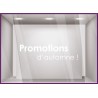 Sticker Promotions d'Automne devanture idee decoration commerce boutique adhesif 