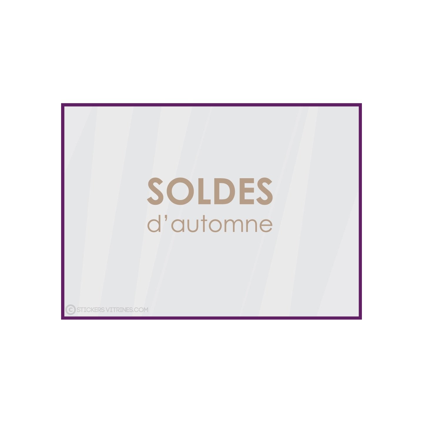 Sticker Soldes d'Automne commerce boutqiue vitrophanie idee decoration