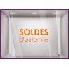 Sticker Soldes d'Automne commerce boutqiue vitrophanie idee decoration