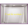 Sticker "C'est la Rentrée !" devanture commerce idee decoration lettrage adhesif calicot