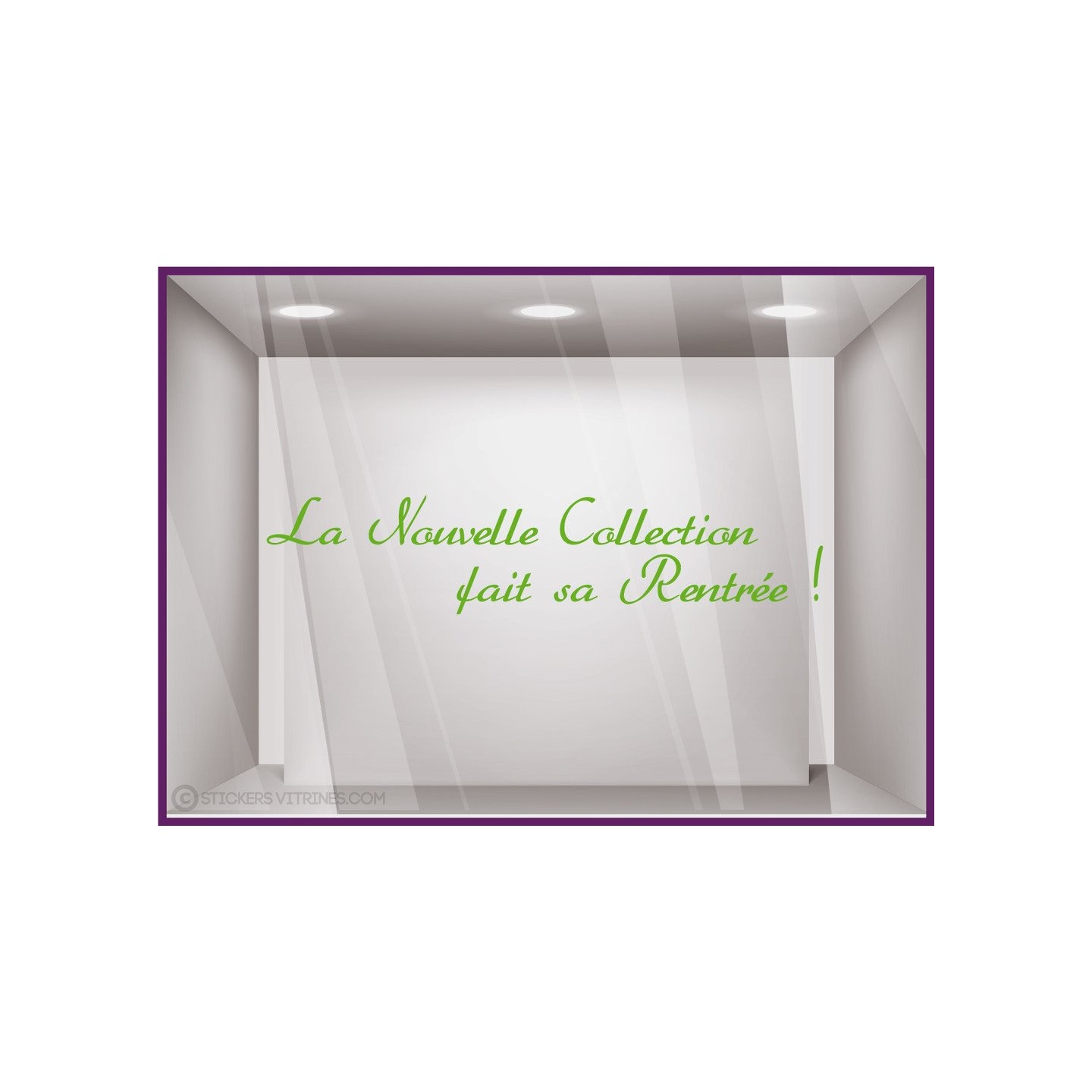 Sticker La Nouvelle Collection fait sa Rentrée ! decoration vitrine commerce devanture 