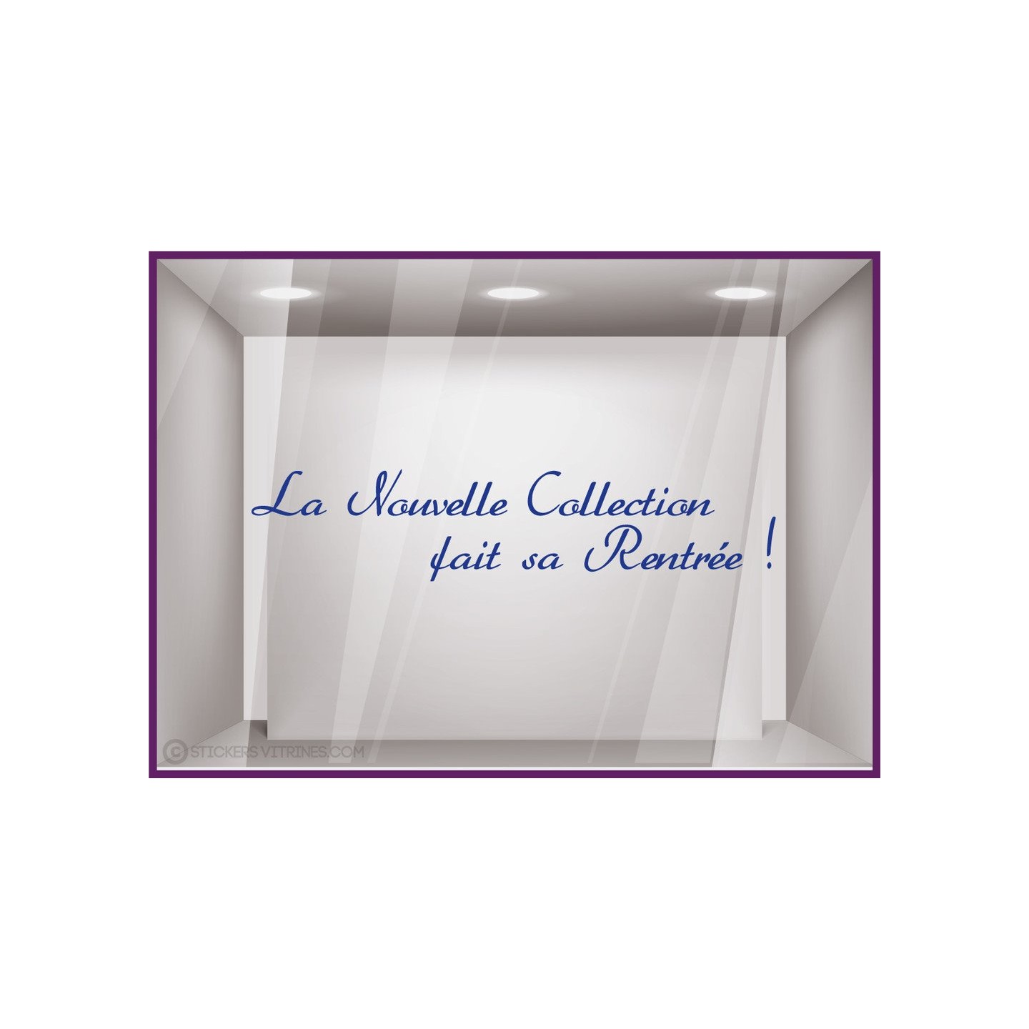 Sticker La Nouvelle Collection fait sa Rentrée ! decoration vitrine commerce devanture 