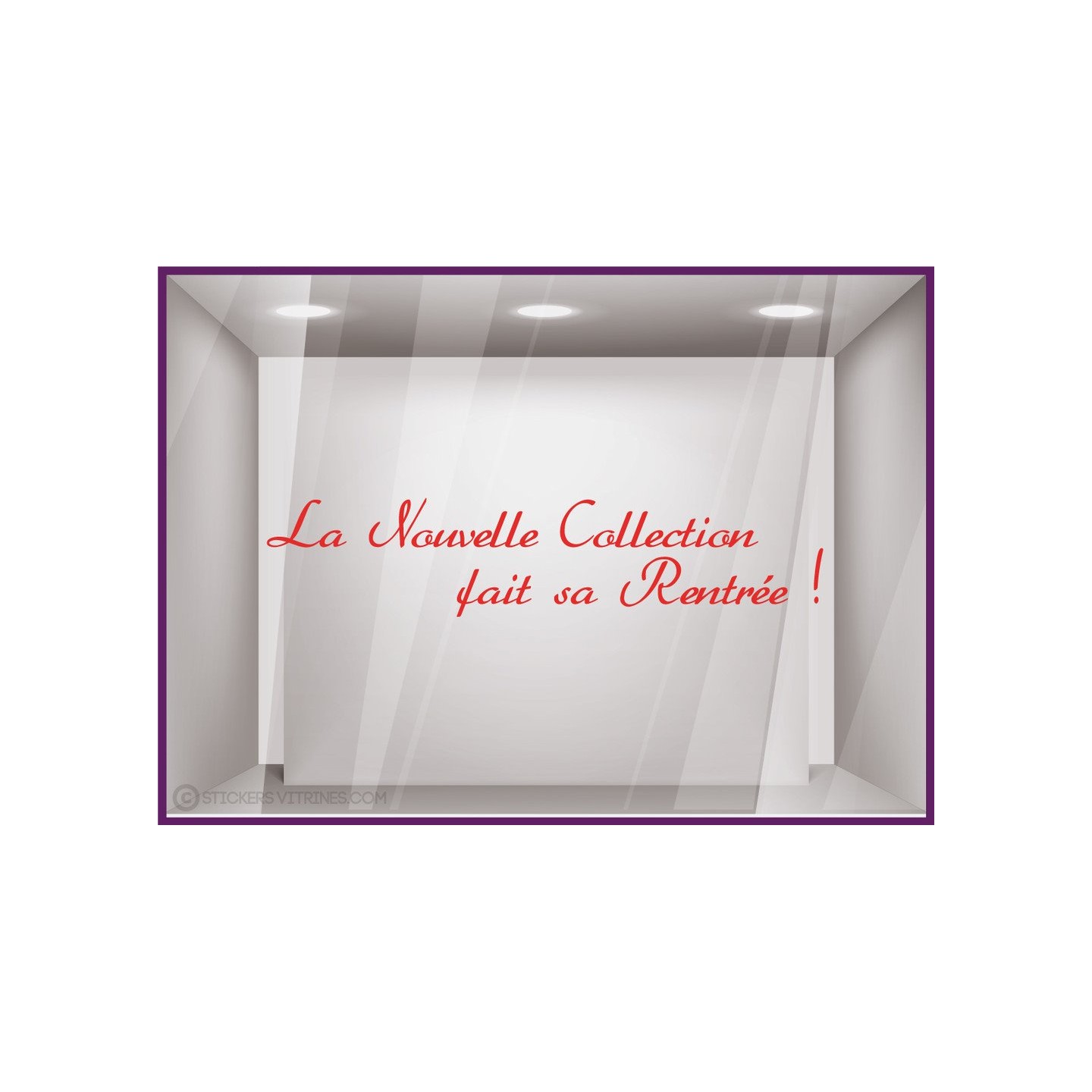 Sticker La Nouvelle Collection fait sa Rentrée ! decoration vitrine commerce devanture 