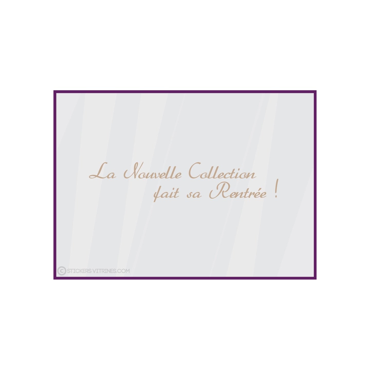 Sticker La Nouvelle Collection fait sa Rentrée ! decoration vitrine commerce devanture 