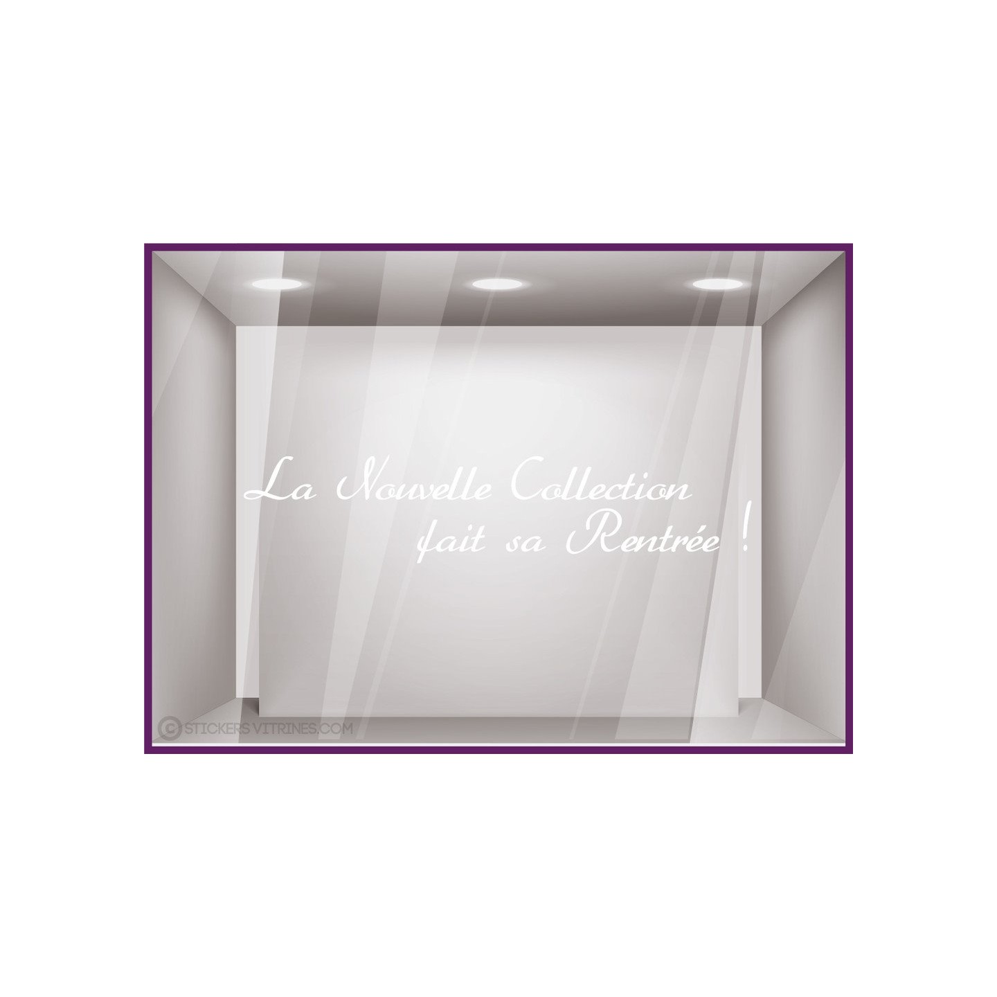 Sticker La Nouvelle Collection fait sa Rentrée ! decoration vitrine commerce devanture 