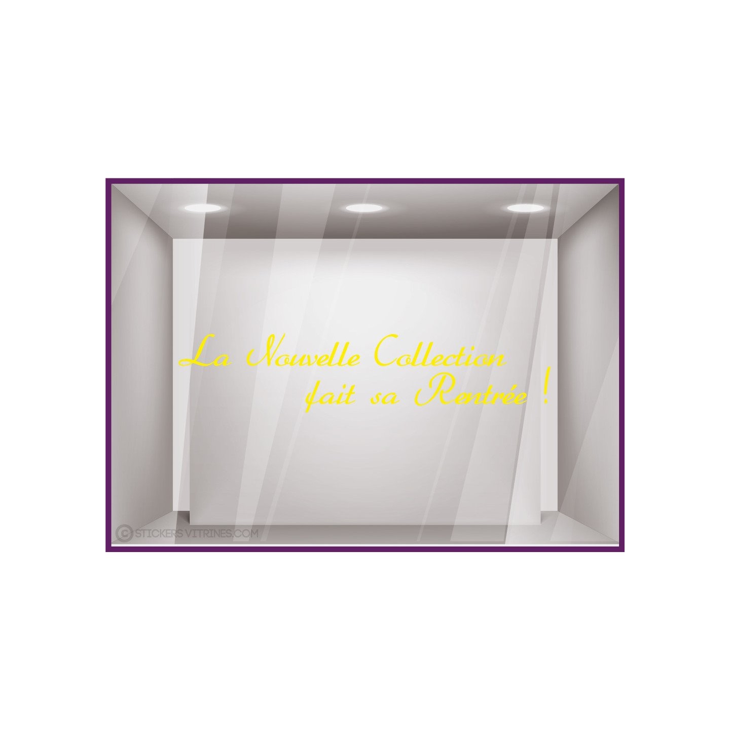 Sticker La Nouvelle Collection fait sa Rentrée ! decoration vitrine commerce devanture 