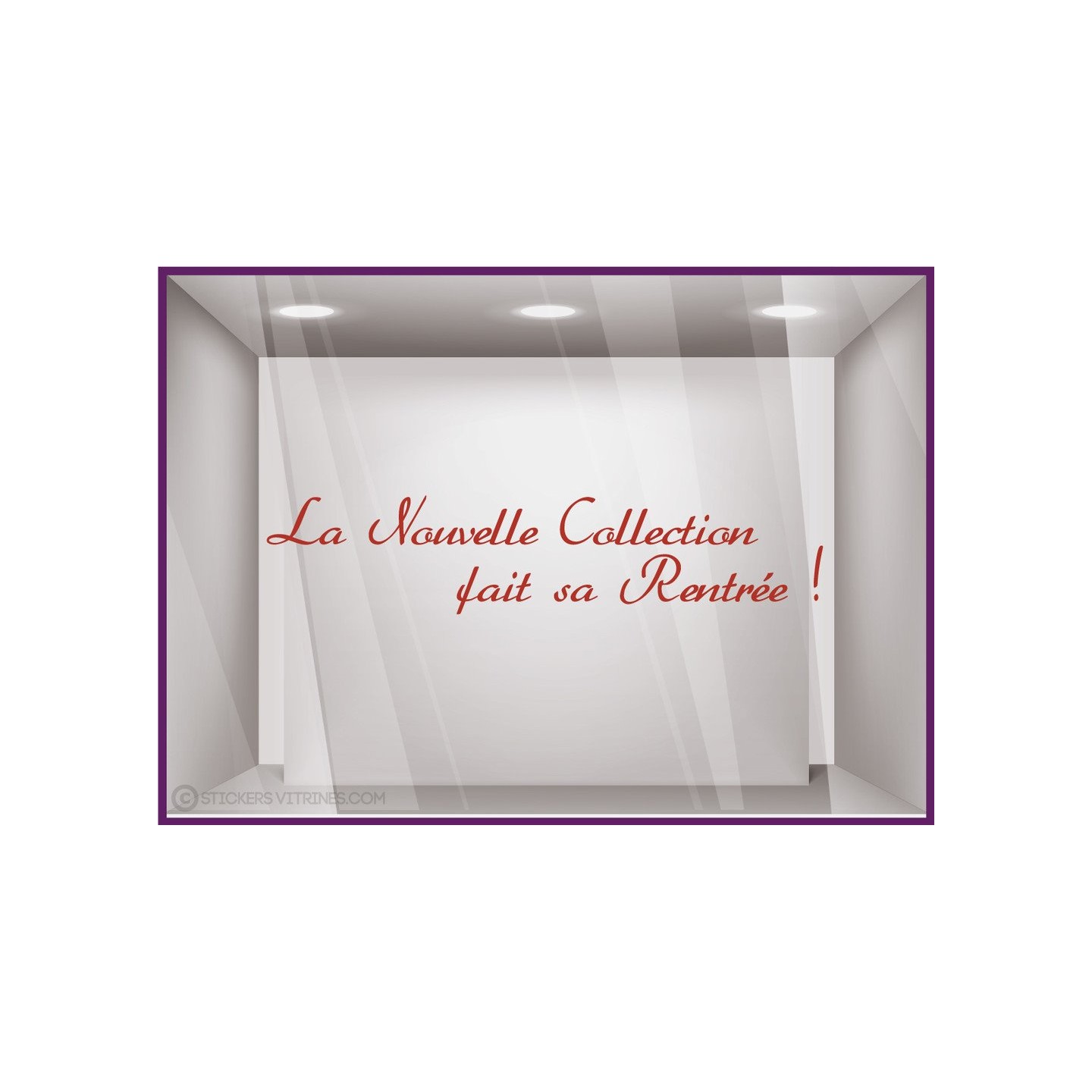 Sticker La Nouvelle Collection fait sa Rentrée ! decoration vitrine commerce devanture 