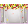 Sticker Frise de Feuilles d'Automne idee decoration boutique calicot lettrage adhesif geant 