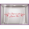 Sticker Toute l’équipe vous souhaite de joyeuses fêtes Sapin Noël Flocon Vitrophanie Lettrage Adhésif 