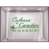 Sticker Cadeaux de caractère noël vitrophanie hiver adhésif magasin devanture calicot autocollant