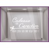 Sticker Cadeaux de caractère noël vitrophanie hiver adhésif magasin devanture calicot autocollant