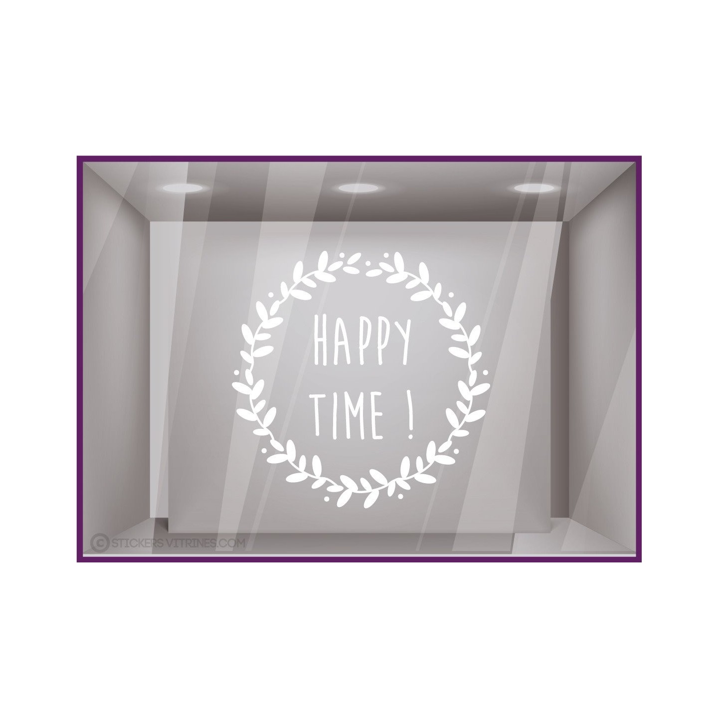 Sticker Couronne Happy Time