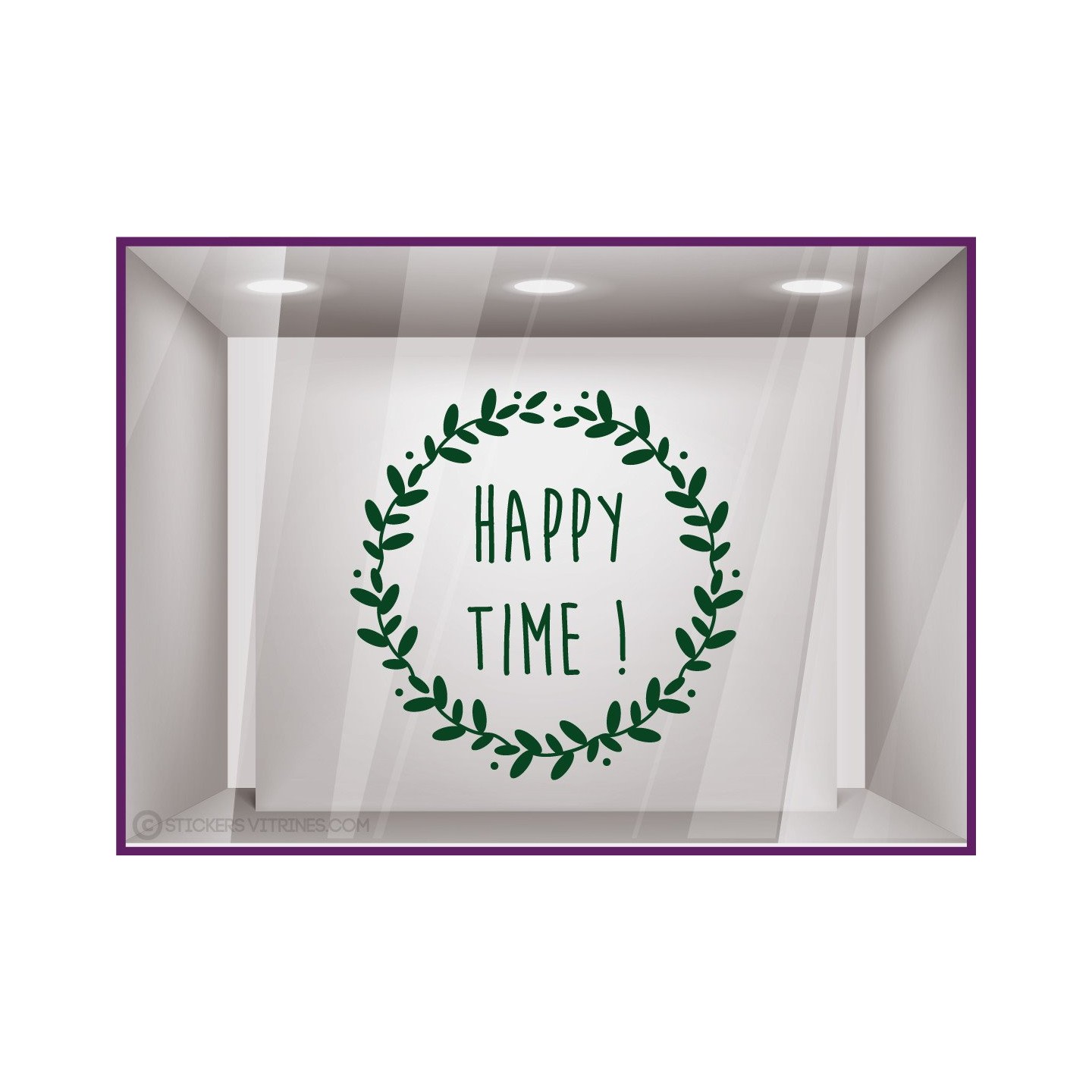 Sticker Couronne Happy Time