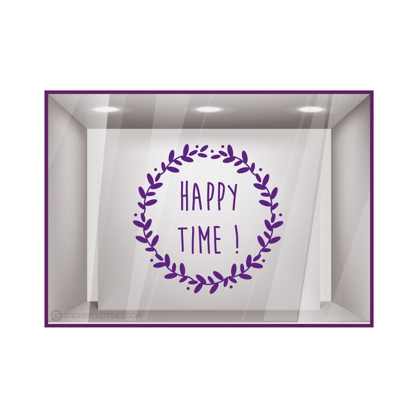 Sticker Couronne Happy Time