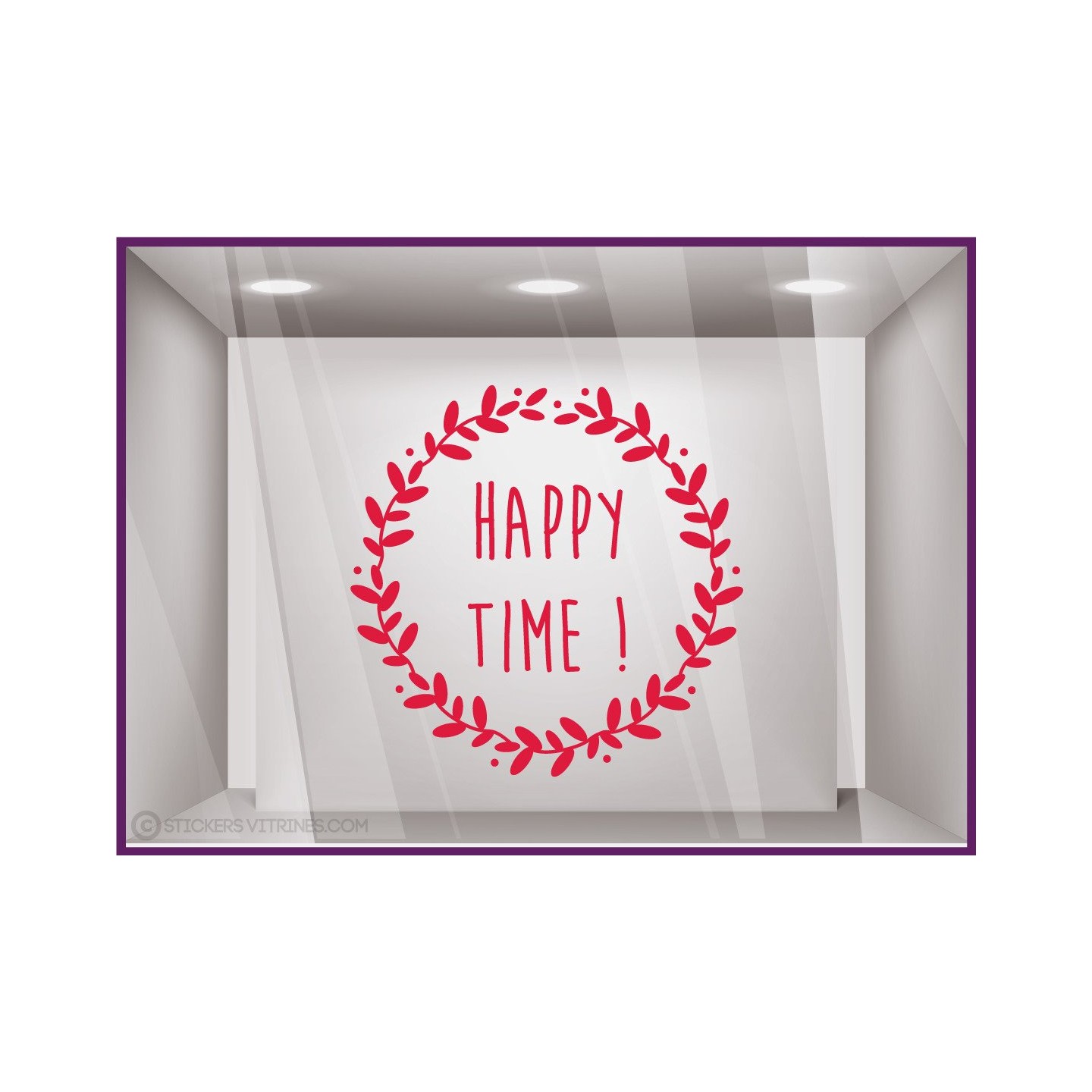 Sticker Couronne Happy Time