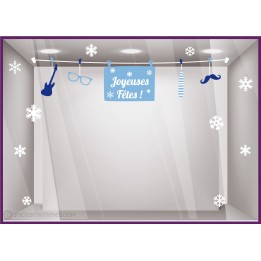 Kit de Stickers Guirlande accessoires de Noël