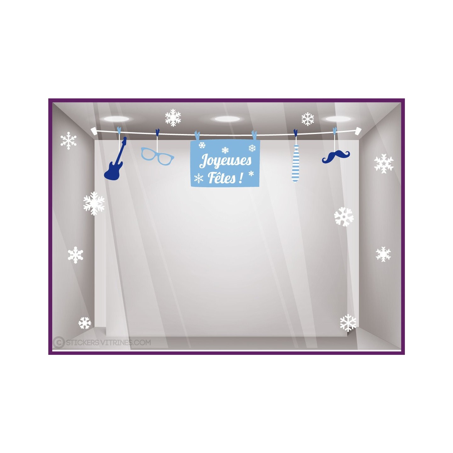 Kit de Stickers Guirlande accessoires de Noël