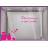 Autocollant sticker vitrophanie deco st valentin vitrine