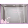 Autocollant sticker vitrophanie deco st valentin vitrine