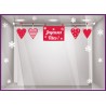 Kit de Stickers Guirlande Coeur de Noël