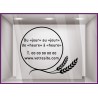 Sticker Horaires à personnaliser spécial Boulangerie Autocollant Adhésif Devanture Magasin Vitrine Pâtisserie 