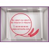 Sticker Horaires à personnaliser spécial Boulangerie Autocollant Adhésif Devanture Magasin Vitrine Pâtisserie 