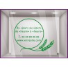 Sticker Horaires à personnaliser spécial Boulangerie Autocollant Adhésif Devanture Magasin Vitrine Pâtisserie 