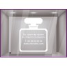 Sticker Horaires à personnaliser spécial Parfumerie Signalétique Beauté Esthétique