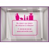 Sticker Horaires `a personnaliser spécial Institut de beauté