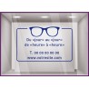 Sticker Horaires `a personnaliser spécial Opticien